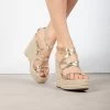 RAID Hartley Strappy Espadrille In Gold -Chic Shoes Shop Hartley Gold 1