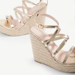 RAID Hartley Strappy Espadrille In Gold 10 RAID Hartley Strappy Espadrille In Gold -Chic Shoes Shop Hartley Gold 5