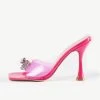 RAID Isha Heeled Mule In Pink -Chic Shoes Shop Isha Pink 5