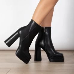 RAID Jadine Ankle Boot In Black -Chic Shoes Shop Jadine Black 1