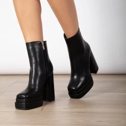 RAID Jadine Ankle Boot In Black -Chic Shoes Shop Jadine Black 3