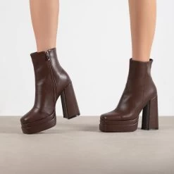 RAID Jadine Ankle Boot In Brown -Chic Shoes Shop Jadine Brown 3 1883684f b733 4aad 98fe f7af291a910c