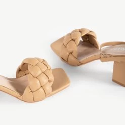 RAID Jaelyn Block Heel Sandal In Nude 10 RAID Jaelyn Block Heel Sandal In Nude -Chic Shoes Shop Jaelyn Beige 5