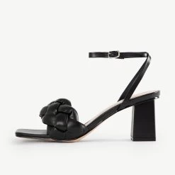 RAID Jaelyn Block Heel Sandal In Black -Chic Shoes Shop Jaelyn Black 4