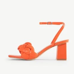 RAID Jaelyn Block Heel Sandal In Orange 11 RAID Jaelyn Block Heel Sandal In Orange -Chic Shoes Shop Jaelyn Orange 4