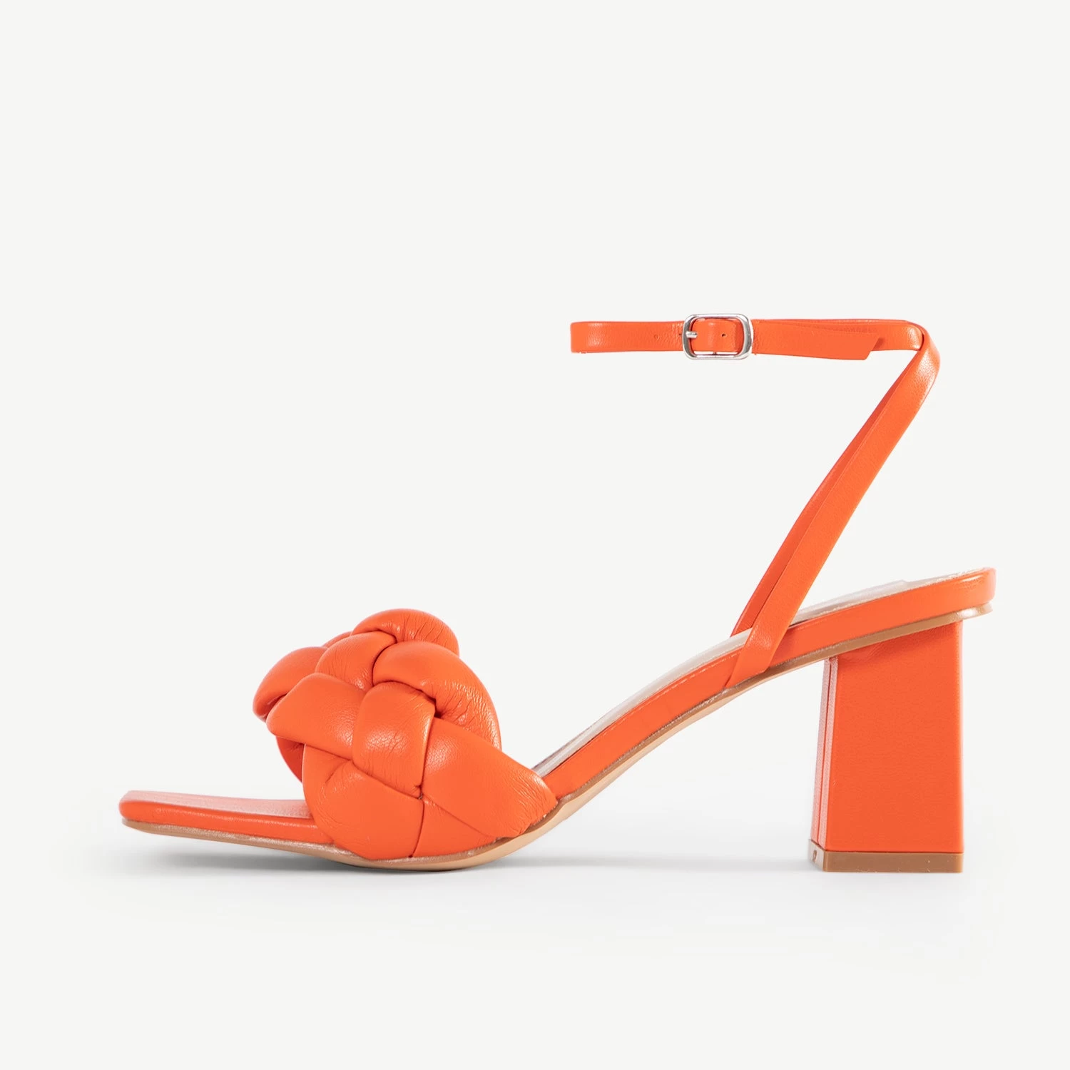 RAID Jaelyn Block Heel Sandal In Orange 7 RAID Jaelyn Block Heel Sandal In Orange - Image 5