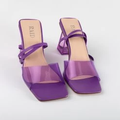 RAID Jane Perspex Heels In Purple 12 RAID Jane Perspex Heels In Purple -Chic Shoes Shop Jane Lilac 5