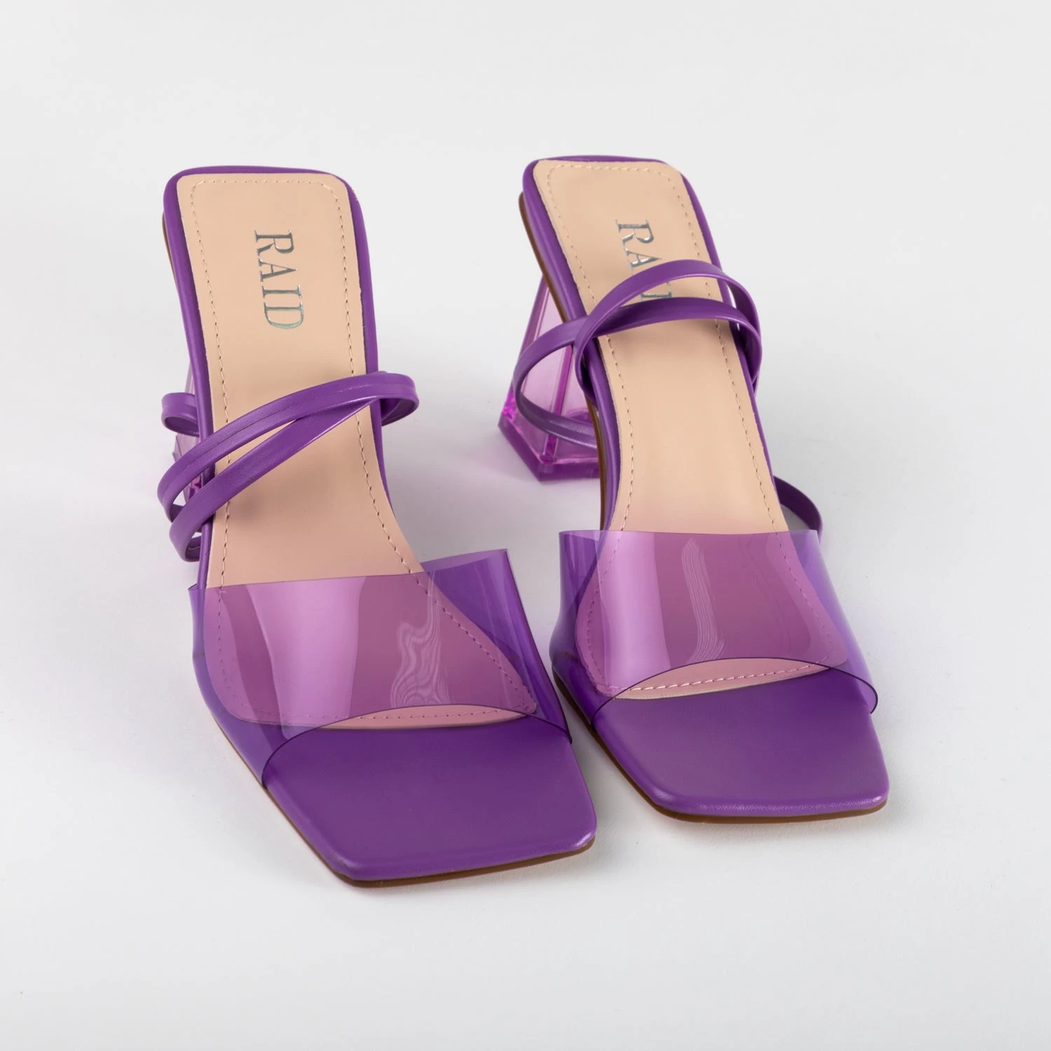 RAID Jane Perspex Heels In Purple 7 RAID Jane Perspex Heels In Purple - Image 5