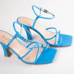 RAID Jennie Strappy Heel In Blue -Chic Shoes Shop Jennie Blue 4