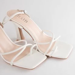 RAID Jennie Strappy Heel In White -Chic Shoes Shop Jennie White 4