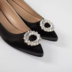 RAID Jennika Flat Shoe In Black Satin 11 RAID Jennika Flat Shoe In Black Satin -Chic Shoes Shop Jennika Black 4