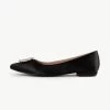 RAID Jennika Flat Shoe In Black Satin 1 RAID Jennika Flat Shoe In Black Satin -Chic Shoes Shop Jennika Black 5