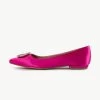 RAID Jennika Flat Shoe In Pink Satin -Chic Shoes Shop Jennika Pink 5