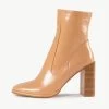 RAID Jennyl Block Heeled Ankle Boot In Sand -Chic Shoes Shop Jennyl Sand 4
