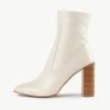 RAID Jennyl Block Heeled Ankle Boot In Off White 2 RAID Jennyl Block Heeled Ankle Boot In Off White -Chic Shoes Shop Jennyl White 4