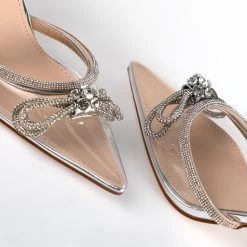 RAID Josefine Heel In Silver Metallic -Chic Shoes Shop Josefine Silver 4