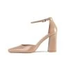 RAID Joycee Block Heels In Nude -Chic Shoes Shop Joycee Nude 1