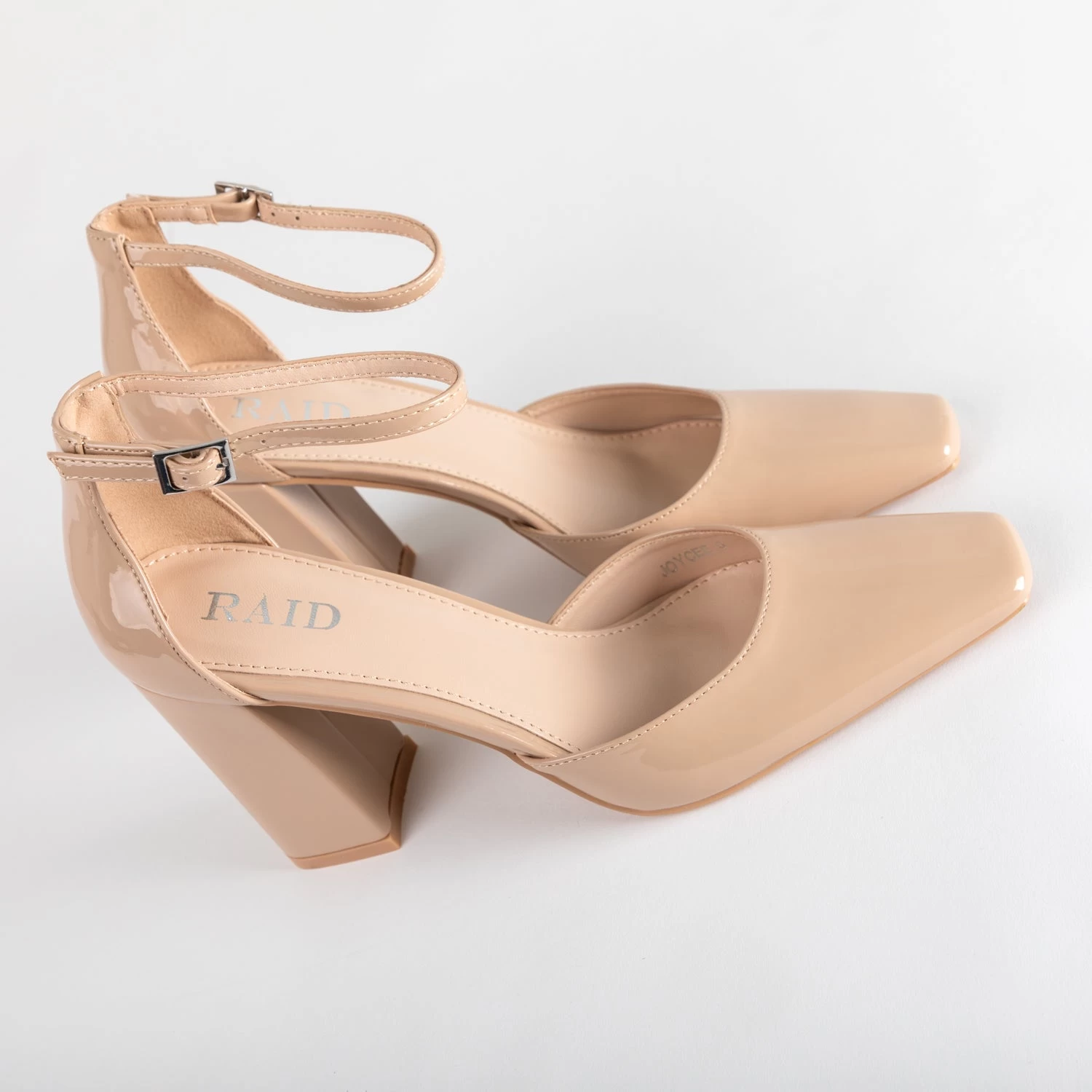 RAID Joycee Block Heels In Nude 7 RAID Joycee Block Heels In Nude - Image 5