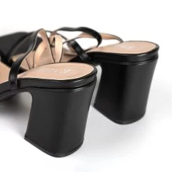 RAID Julina Block Heels In Black -Chic Shoes Shop Julina Black 5