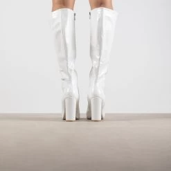 RAID Kenia Long Boot In White -Chic Shoes Shop Kenia White 3