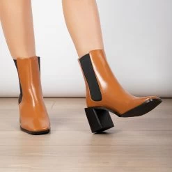 RAID Kennedi Ankle Boot In Tan -Chic Shoes Shop Kennedi Tan 3