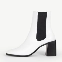 RAID Kennedi Ankle Boot In White -Chic Shoes Shop Kennedi White 4