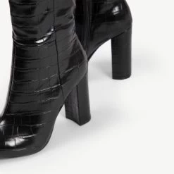 RAID Kennedia Long Boot In Black -Chic Shoes Shop Kennedia Black 6