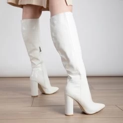 RAID Kennedia Long Boot In White 12 RAID Kennedia Long Boot In White -Chic Shoes Shop Kennedia White 4