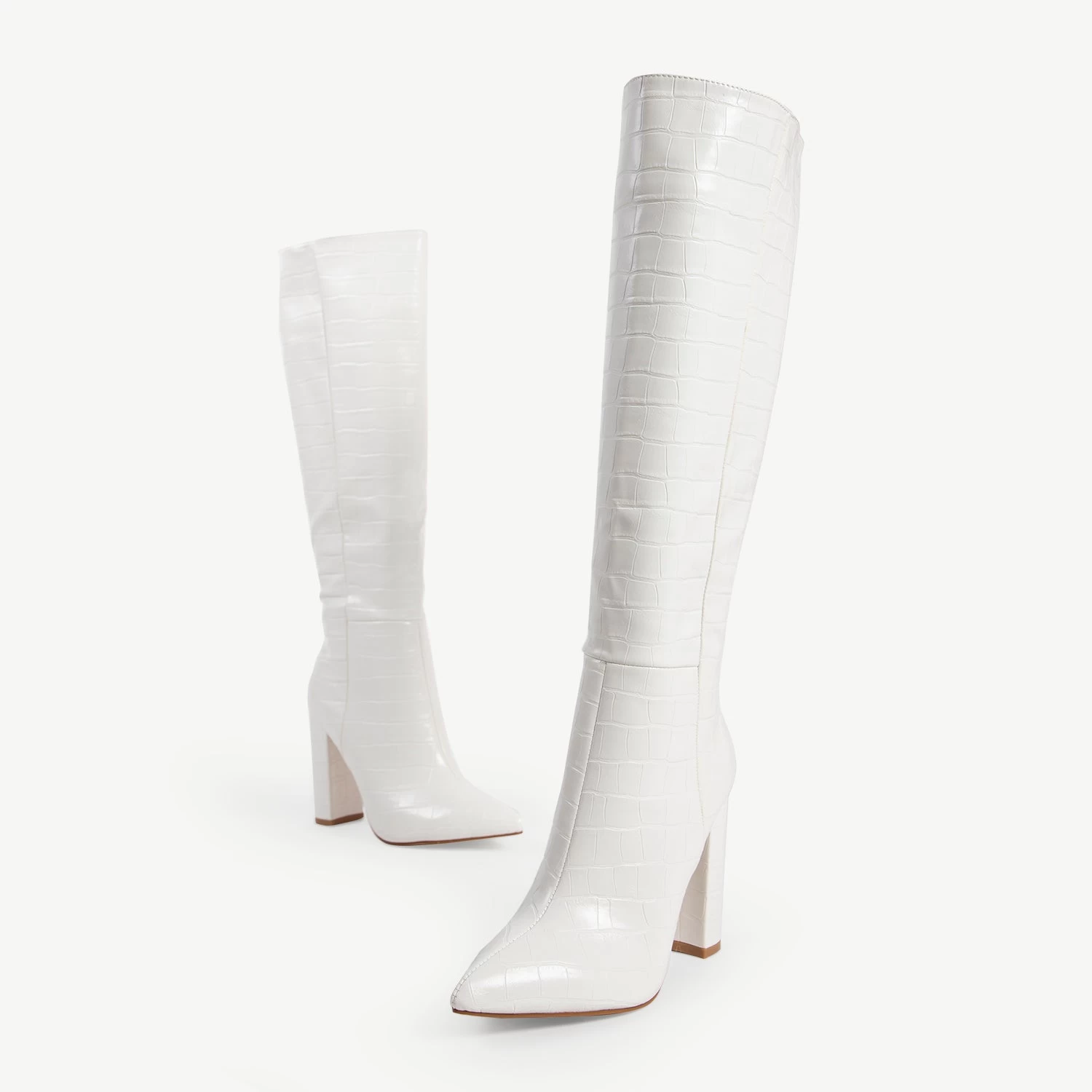 RAID Kennedia Long Boot In White 8 RAID Kennedia Long Boot In White - Image 6