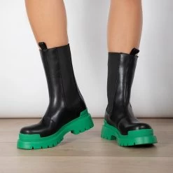 RAID Kerry Ankle Boot In Green -Chic Shoes Shop Kerry Green 2