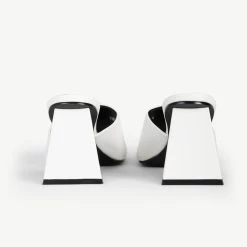 RAID Khloe Block Heeled Mule In White 10 RAID Khloe Block Heeled Mule In White -Chic Shoes Shop Khloe White 5