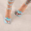 RAID Kinny Lace Up Heel In Baby Blue -Chic Shoes Shop Kinny Blue 2