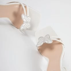 RAID Kinny Lace Up Heel In White -Chic Shoes Shop Kinny White 4