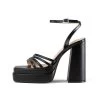 RAID Kylah Block Heeled Sandals In Black -Chic Shoes Shop Kylah Black 1