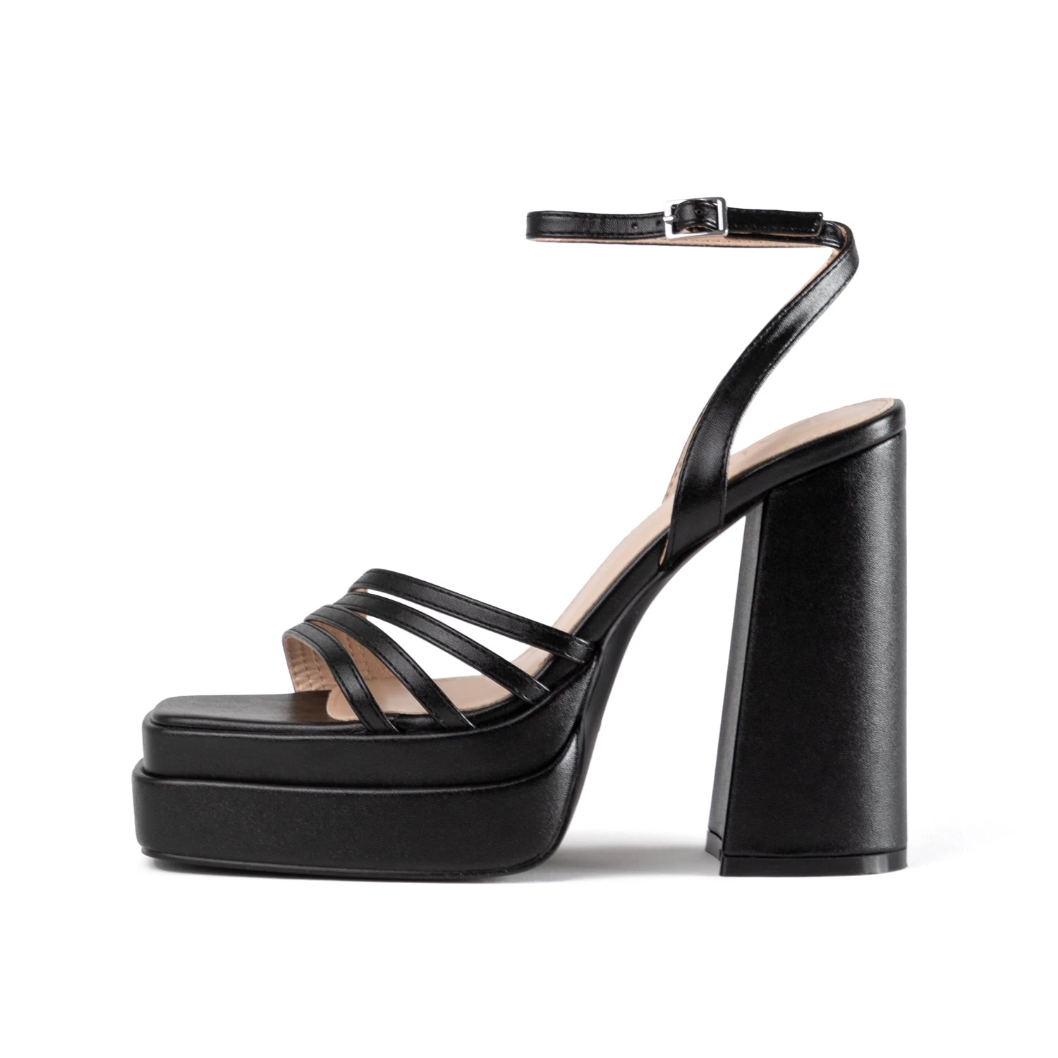 RAID Kylah Block Heeled Sandals In Black 3 RAID Kylah Block Heeled Sandals In Black
