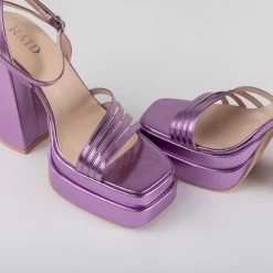 RAID Kylah Block Heeled Sandals In Lilac -Chic Shoes Shop Kylah Lilac 5
