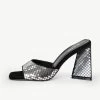 RAID Kyrah Heeled Mule In Silver -Chic Shoes Shop Kyrah Silver 4