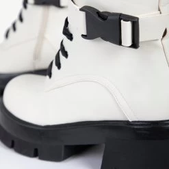 RAID Lenya Chunky Ankle Boot In Cream -Chic Shoes Shop Lenya Cream 5