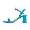 RAID Lilac Block Heeled Sandal In Blue -Chic Shoes Shop Lilac Blue