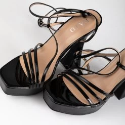 RAID Maddelina Strappy Platform In Black -Chic Shoes Shop Maddelena Black 4