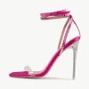 RAID Madrona Strappy Heel In Pink Satin