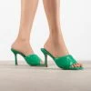 RAID Magick Heeled Mule In Green -Chic Shoes Shop Magick Green 1