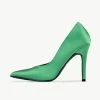 RAID Maliny Court Heel In Green Satin -Chic Shoes Shop Maliny Green 5