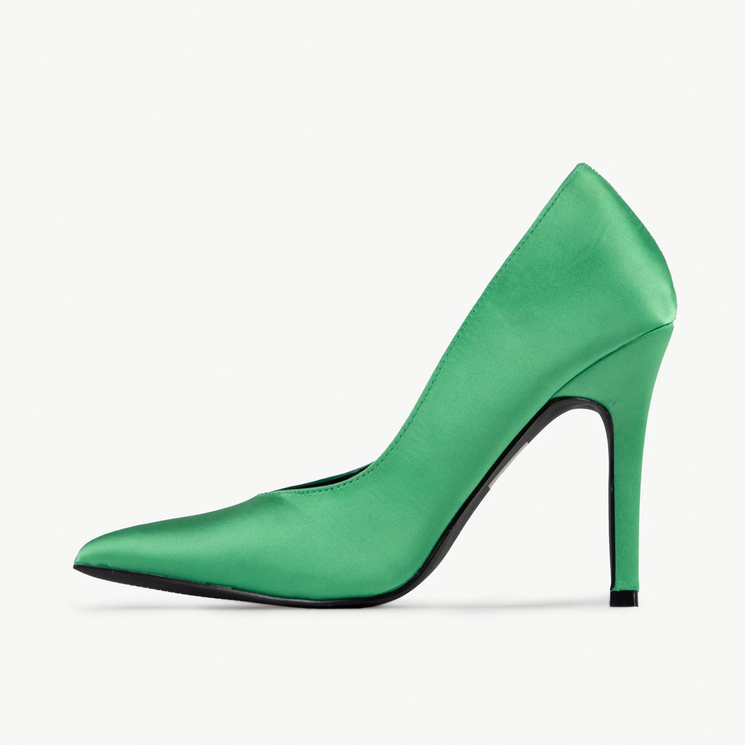 RAID Maliny Court Heel In Green Satin 3 RAID Maliny Court Heel In Green Satin