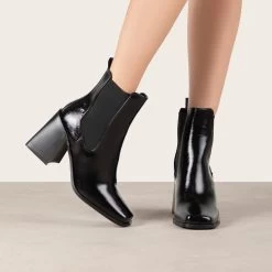 RAID Mariana Block Heeled Ankle Boots In Black 9 RAID Mariana Block Heeled Ankle Boots In Black -Chic Shoes Shop Mariana Black 3