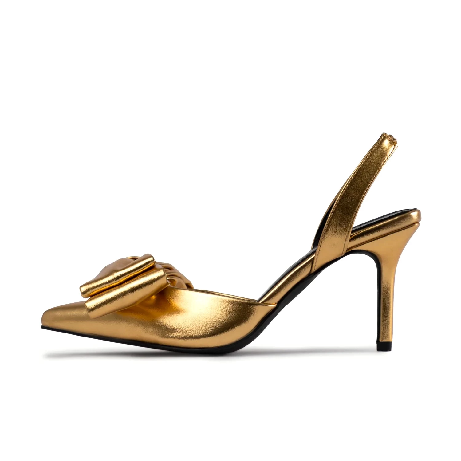 RAID Martini Slingback Heel In Gold 4 RAID Martini Slingback Heel In Gold - Image 2