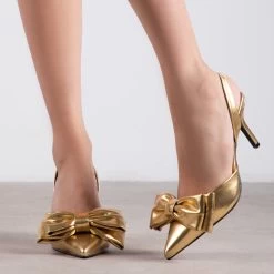RAID Martini Slingback Heel In Gold 10 RAID Martini Slingback Heel In Gold -Chic Shoes Shop Martini Gold 1