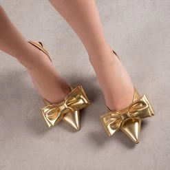 RAID Martini Slingback Heel In Gold