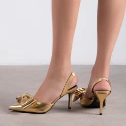 RAID Martini Slingback Heel In Gold 11 RAID Martini Slingback Heel In Gold -Chic Shoes Shop Martini Gold 3
