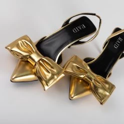 RAID Martini Slingback Heel In Gold 12 RAID Martini Slingback Heel In Gold -Chic Shoes Shop Martini Gold 4